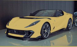 Ferrari 812 (2023) Competizione - Creating patterns of car body and interior. Sale of templates in electronic form for cutting on paint protection film on a plotter