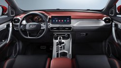 Geely Coolray Sport (2020) interior - 创造汽车车身和内部的模式. 以电子形式出售模板，以便在绘图机上切割油漆保护膜
