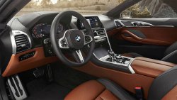 BMW 8 Series (2018) interior - Creating patterns of car body and interior. Sale of templates in electronic form for cutting on paint protection film on a plotter