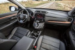 Honda CR-V (2017) interior - Produccíon de plantillas para proteger carrocería y habitáculo de un coche con antigrava cubierta protectora. Plantillas para el corte en ploteador. Protección de elementos brillantes de habitáculo, pantallas, plástico.