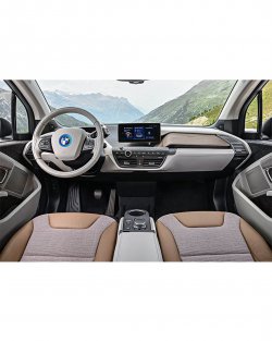 BMW I3 (2017) - Produccíon de plantillas para proteger carrocería y habitáculo de un coche con antigrava cubierta protectora. Plantillas para el corte en ploteador. Protección de elementos brillantes de habitáculo, pantallas, plástico.