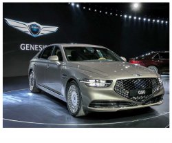 Genesis G90 (2019 )  - Creating patterns of car body and interior. Sale of templates in electronic form for cutting on paint protection film on a plotter