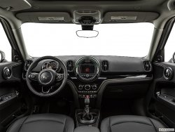MINI Cooper Countryman ALL4 (2017) - Produccíon de plantillas para proteger carrocería y habitáculo de un coche con antigrava cubierta protectora. Plantillas para el corte en ploteador. Protección de elementos brillantes de habitáculo, pantallas, plástico.