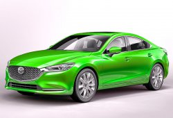Mazda 6 (2018) - Creating patterns of car body and interior. Sale of templates in electronic form for cutting on paint protection film on a plotter