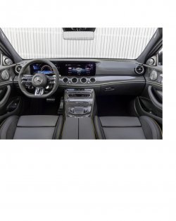 Mercedes Benz E (2020) AMG 63 - Produccíon de plantillas para proteger carrocería y habitáculo de un coche con antigrava cubierta protectora. Plantillas para el corte en ploteador. Protección de elementos brillantes de habitáculo, pantallas, plástico.
