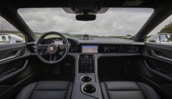 Porsche Taycan (2020) interior - Tworzenie wzorów karoserii i wnętrza. Sprzedaż szablonów w formie elektronicznej do cięcia na folii ochronnej na ploterze