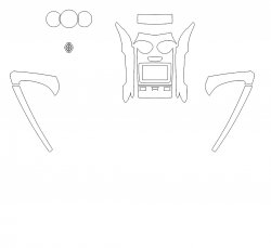 Renault Duster (2018) - Tworzenie wzorów karoserii i wnętrza. Sprzedaż szablonów w formie elektronicznej do cięcia na folii ochronnej na ploterze