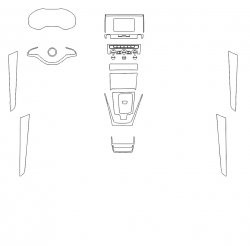 Skoda Karoq (2020)  - Erstellen von Mustern für Karosserie und Innenraum. Verkauf von Vorlagen in elektronischer Form zum Schneiden von Schutzfolien auf einem Plotter
