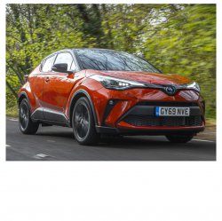 Toyota C-HR (2019) - Creating patterns of car body and interior. Sale of templates in electronic form for cutting on paint protection film on a plotter