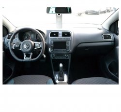 Volkswagen Polo (2018) - Produccíon de plantillas para proteger carrocería y habitáculo de un coche con antigrava cubierta protectora. Plantillas para el corte en ploteador. Protección de elementos brillantes de habitáculo, pantallas, plástico.