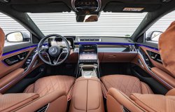 Mercedes Benz S-class (2021) - 차체와 내부의 패턴 만들기. 플로터의 페인트 보호 필름 절단 용 전자 형태의 템플릿 판매