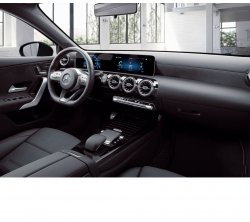 Mercedes-benz CLA class (2019) - Produccíon de plantillas para proteger carrocería y habitáculo de un coche con antigrava cubierta protectora. Plantillas para el corte en ploteador. Protección de elementos brillantes de habitáculo, pantallas, plástico.
