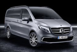 Mercedes benz V klasse Exclusive Line 2019 - Tworzenie wzorów karoserii i wnętrza. Sprzedaż szablonów w formie elektronicznej do cięcia na folii ochronnej na ploterze